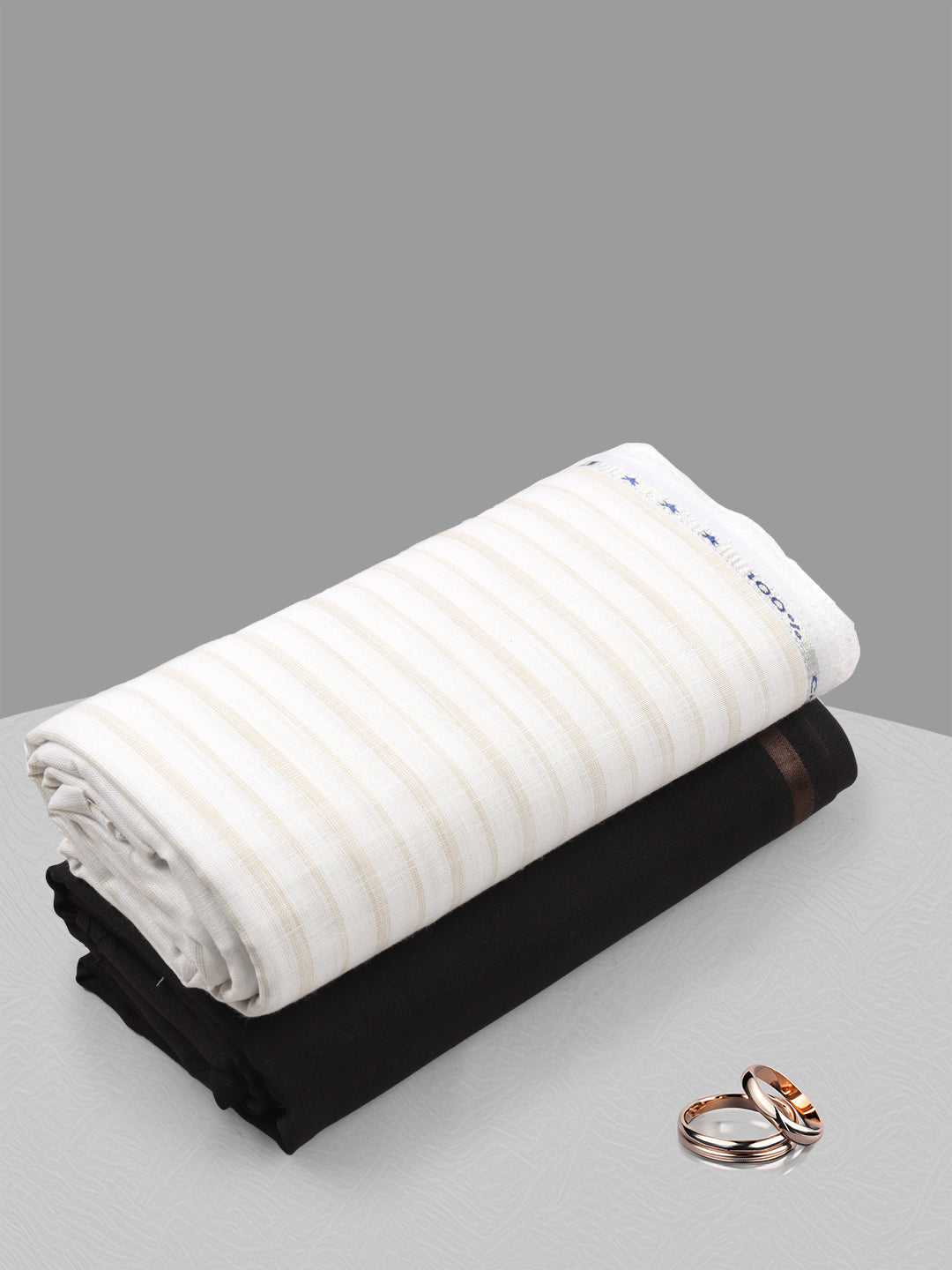 100% Cotton Striped Shirting & Suiting Gift Box EM63