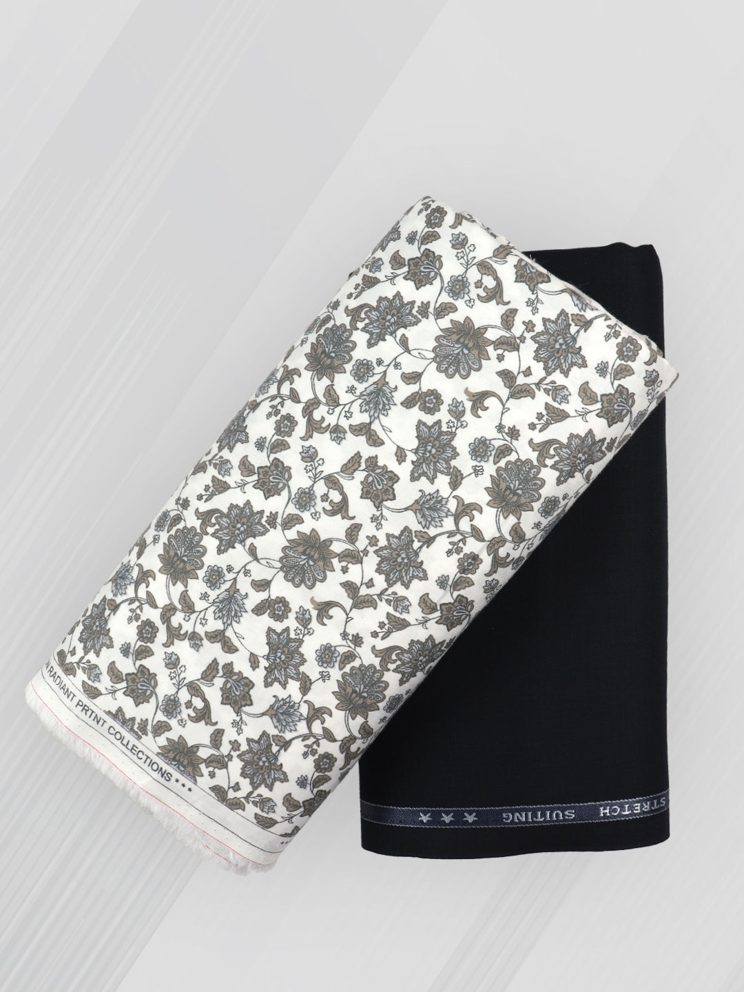 Men 100% Cotton Printed Shirting & Suiting Gift Box EM49