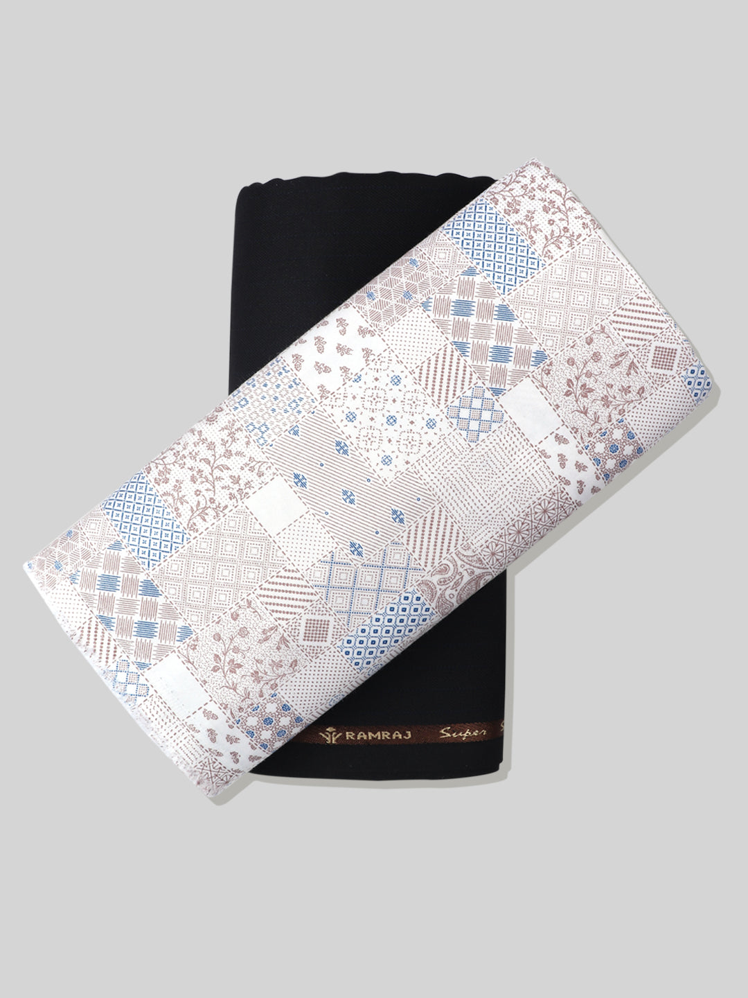 Men 100% Cotton Printed Shirting & Suiting Gift Box EM24