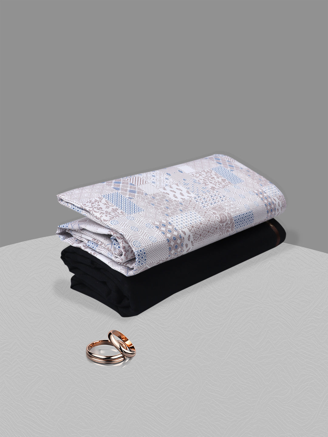 Men 100% Cotton Printed Shirting & Suiting Gift Box EM24