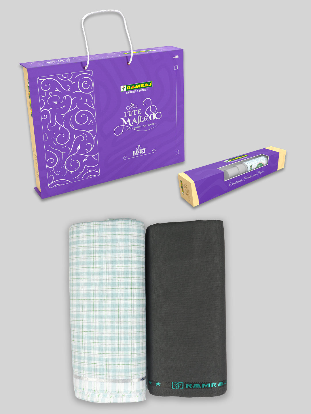 100% Cotton Checked Shirting & Suiting Gift Box EM65