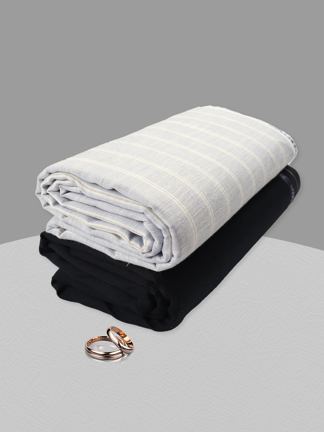 Men 100% Cotton Striped Shirting & Suiting Gift Box EM43