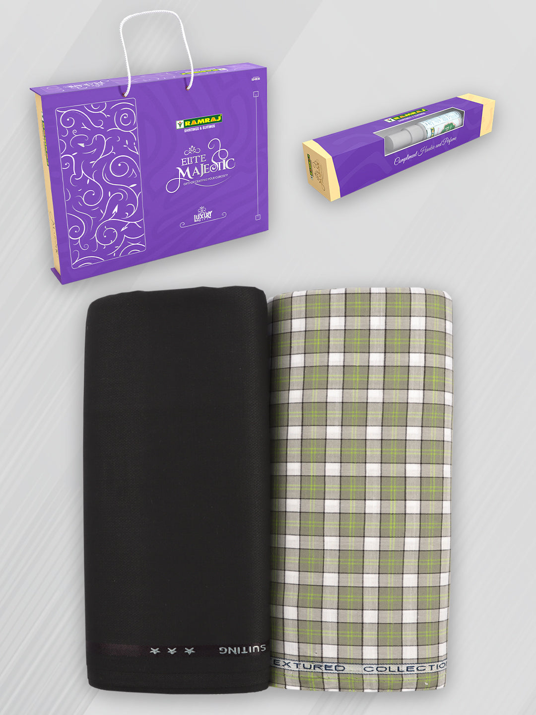100% Cotton Checked Shirting & Suiting Gift Box EM51