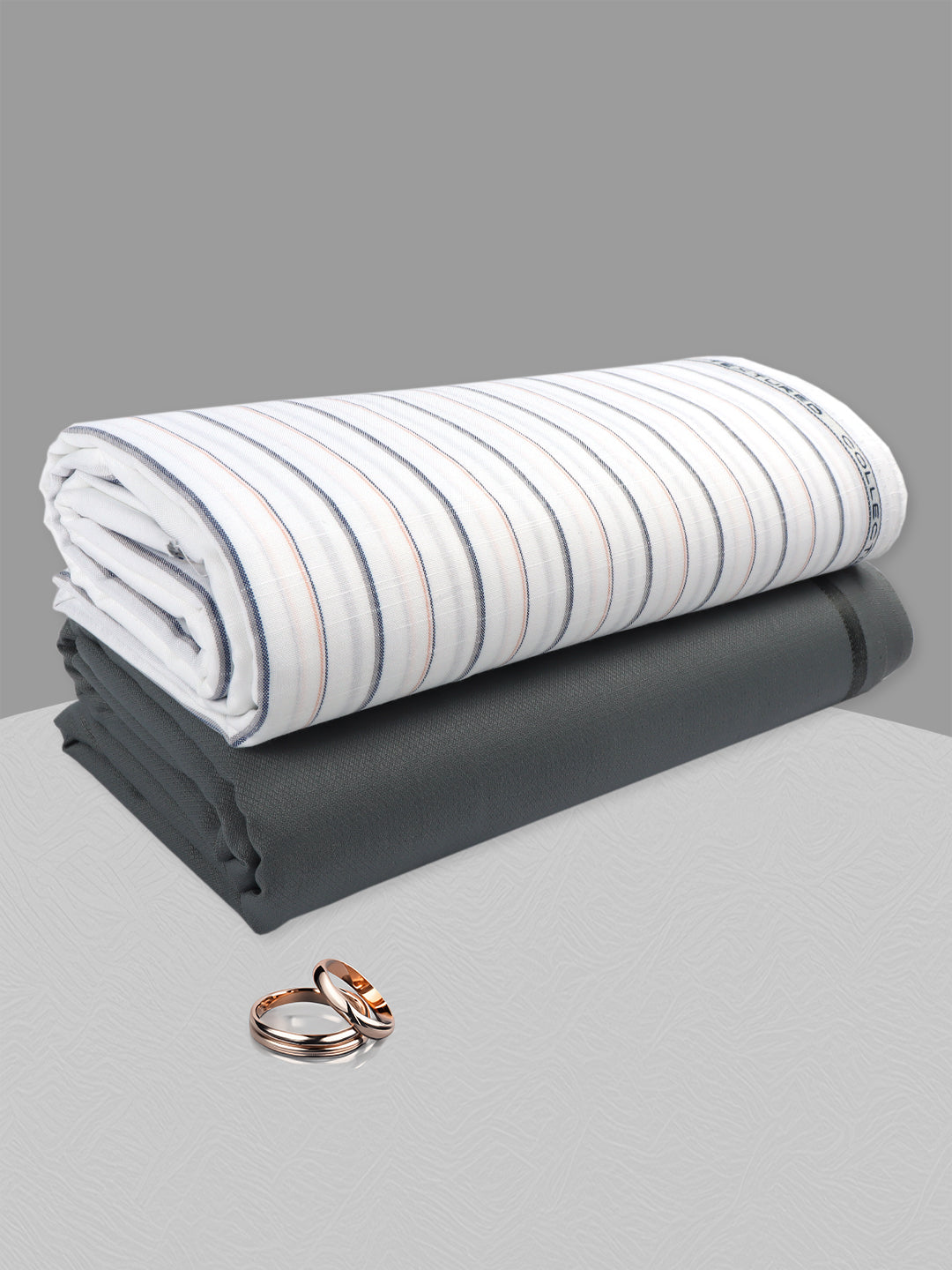 100% Cotton Striped Shirting & Suiting Gift Box EM55