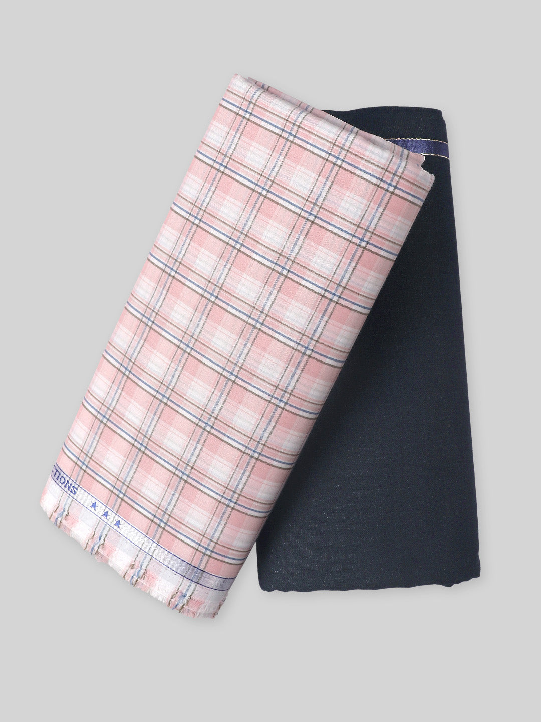 Mens Cotton Checked Shirting & Suiting Gift Box EM14