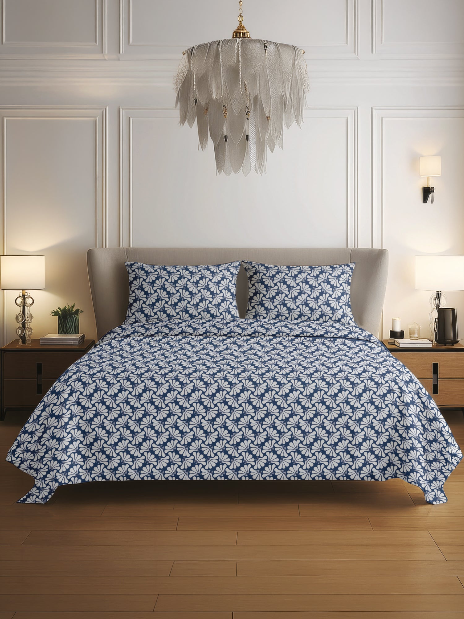 King Size Premium Cotton Bed Sheet & 2 Pillow Cover Set BFF02