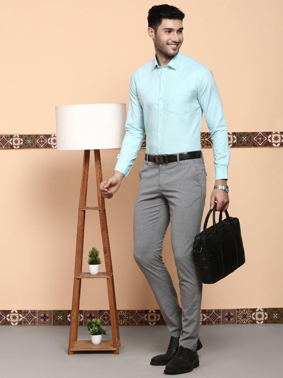 Men Premium Cotton Sky Blue Shirt EL GP19