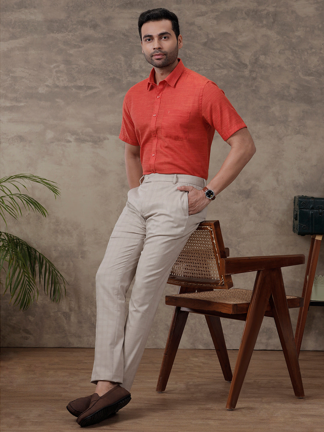 bright crimson shirt mens