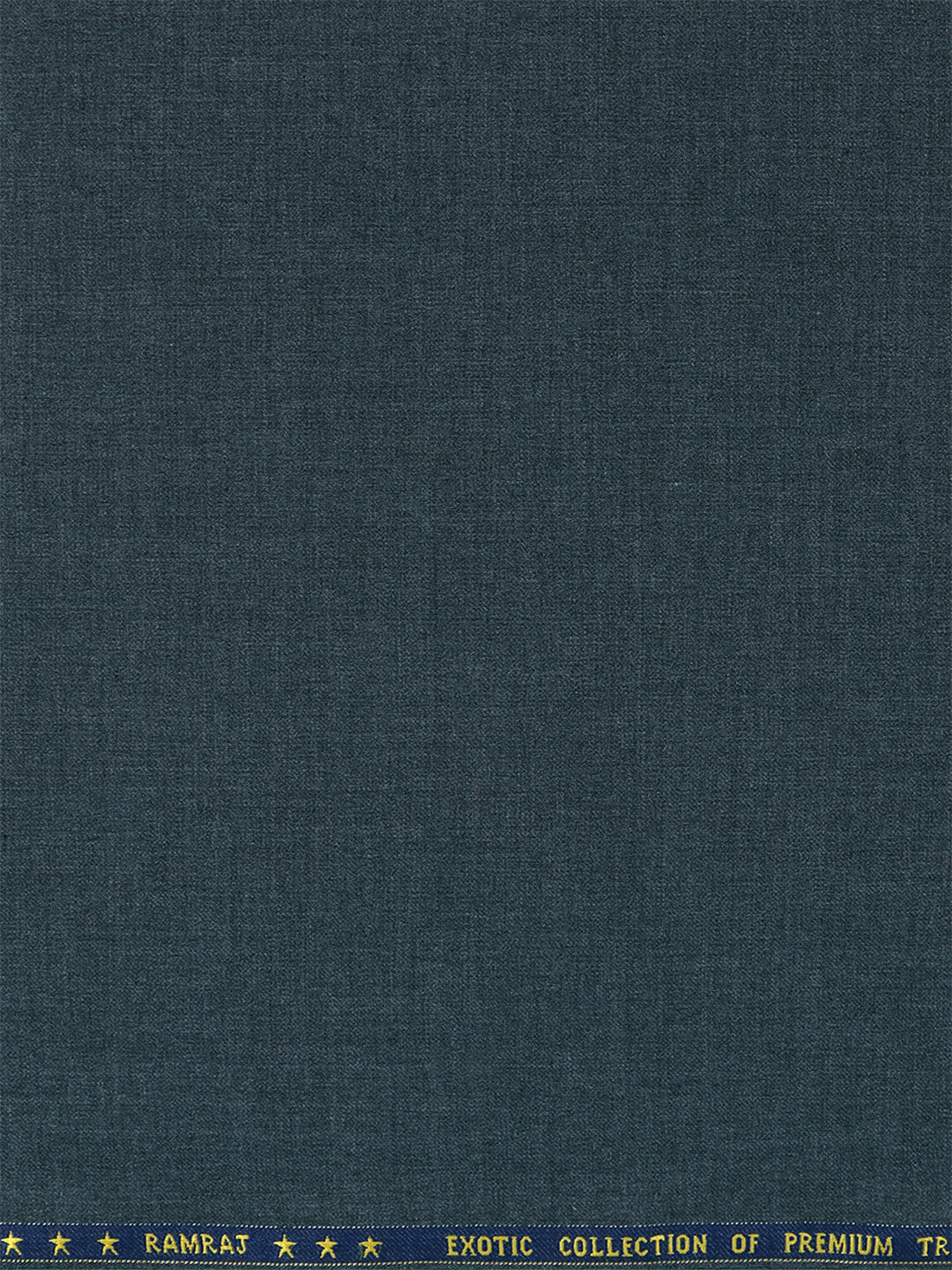 Men Dark Grey Plain Suiting Fabric Mesmerize Stretch