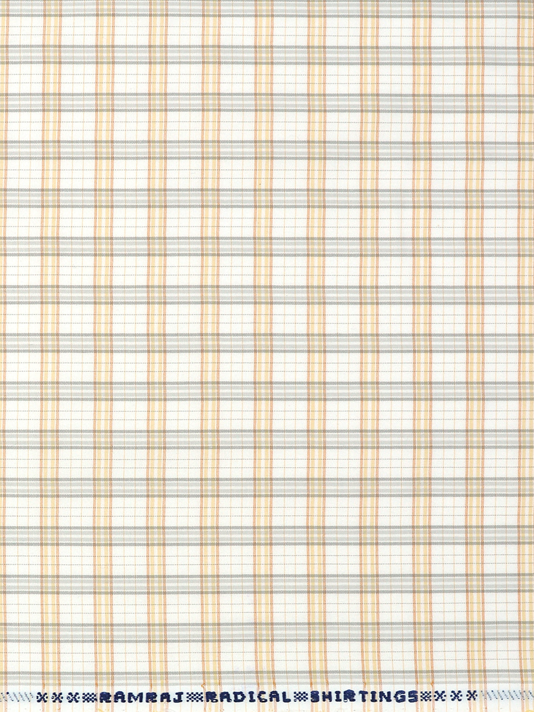 Cotton Rich Sandal with Grey Checked Shirt Fabric Elight Gold