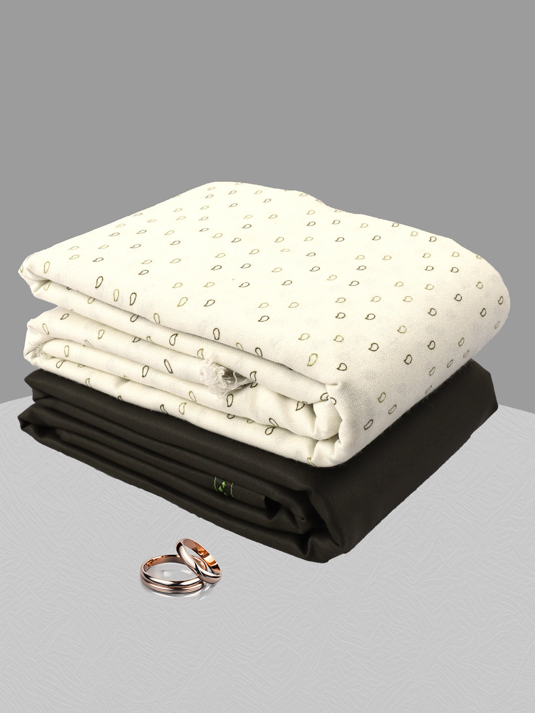 Men Cotton Blend Printed Shirting & Suiting Gift Box GL139