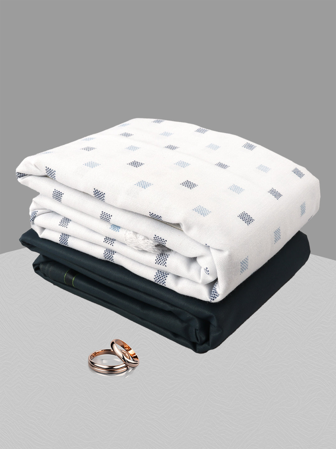 Men Cotton Blend Printed Shirting & Suiting Gift Box GL149