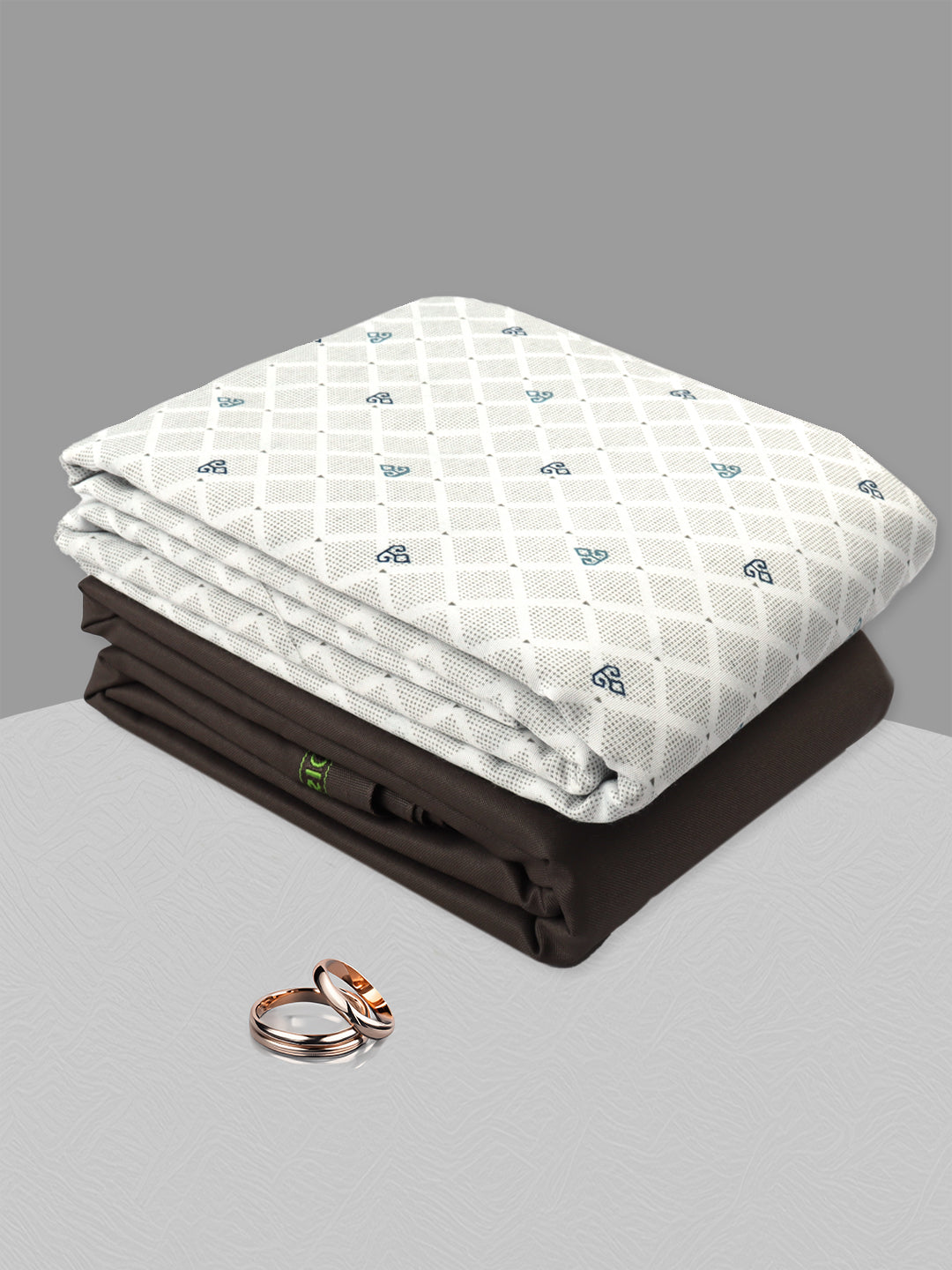 Men Cotton Blend Printed Shirting & Suiting Gift Box GL144