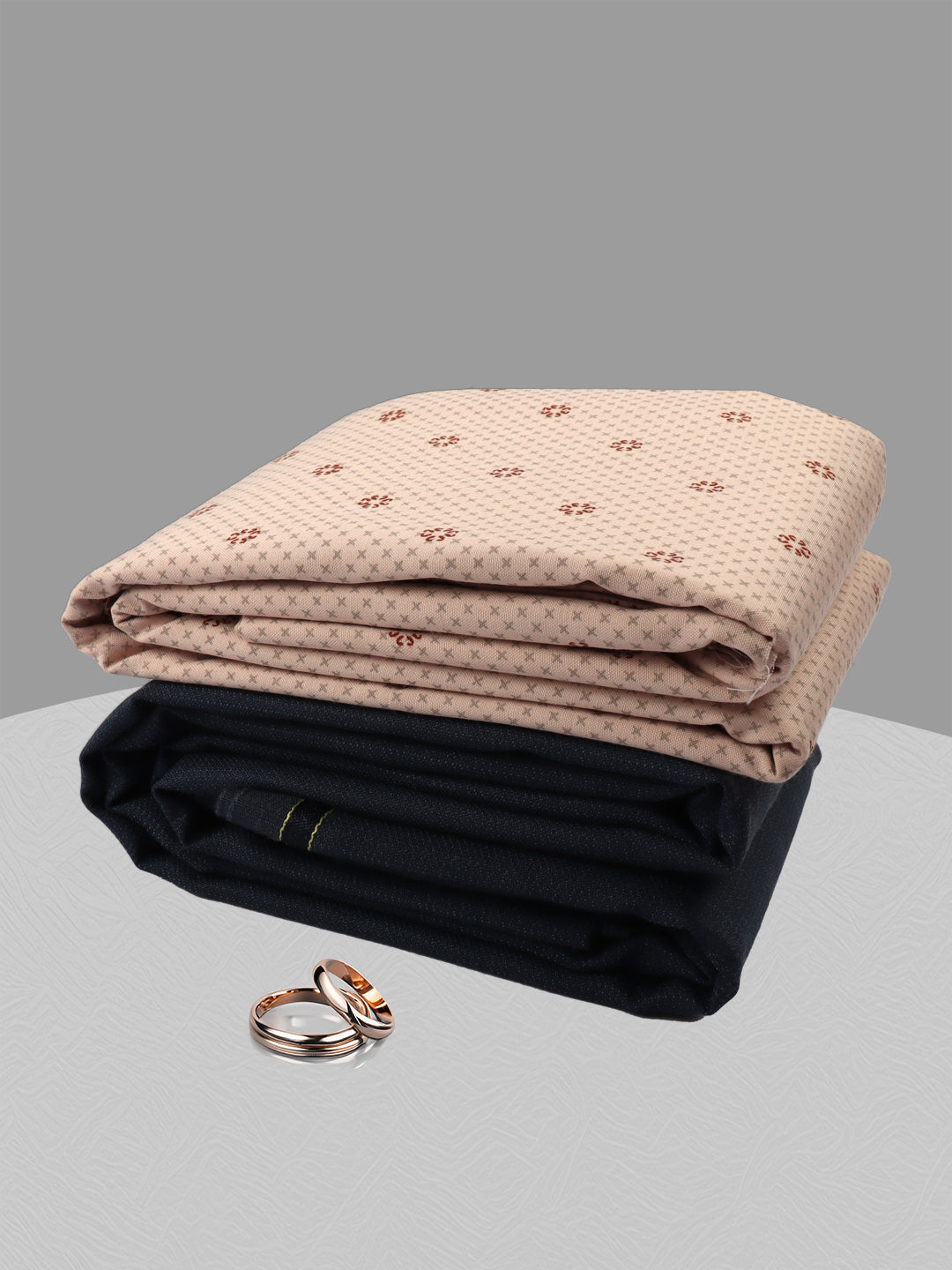 Men Cotton Blend Printed Shirting & Suiting Gift Box GL146