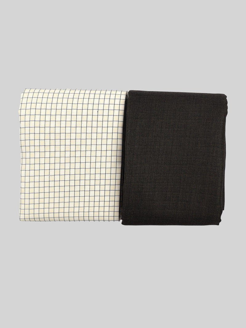 Cotton Checked Shirting & Suiting Gift Box Combo GL89