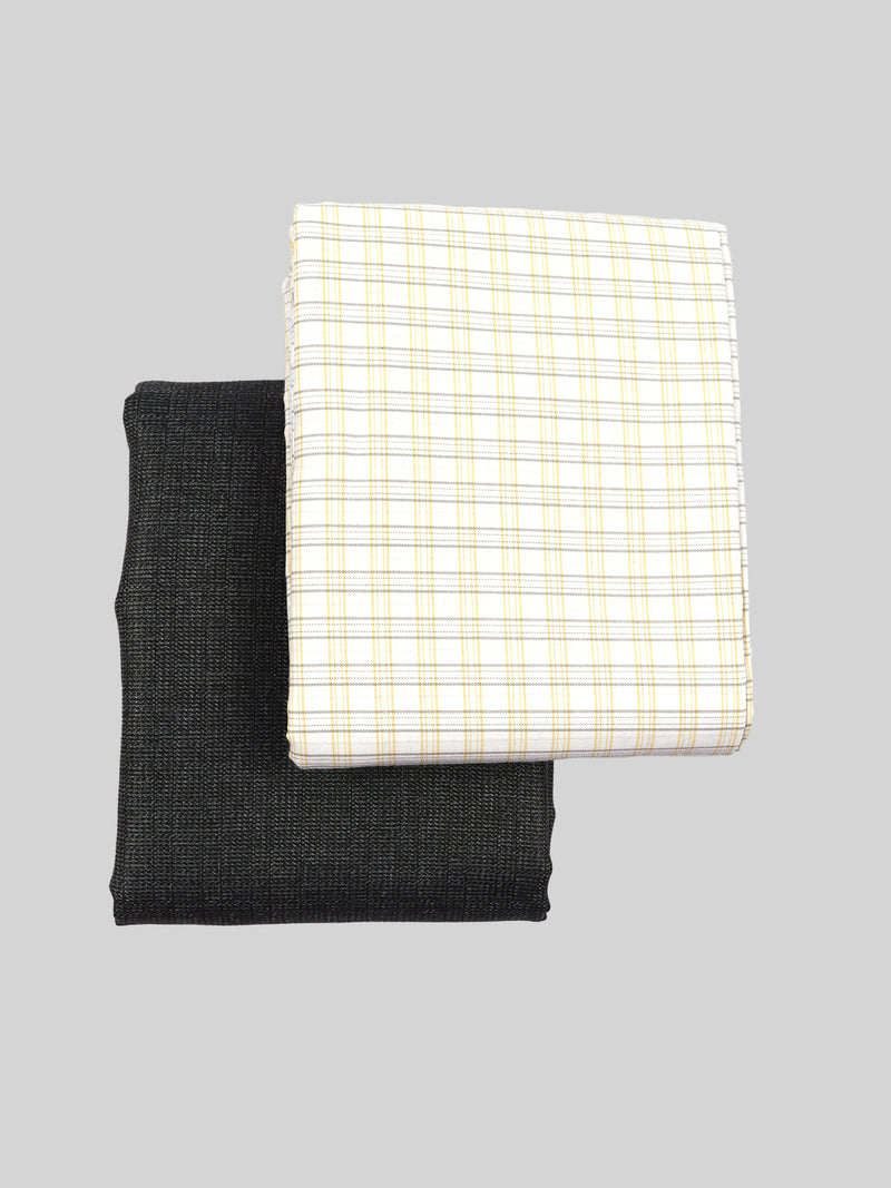 Cotton Checked Shirting & Suiting Gift Box Combo GL96