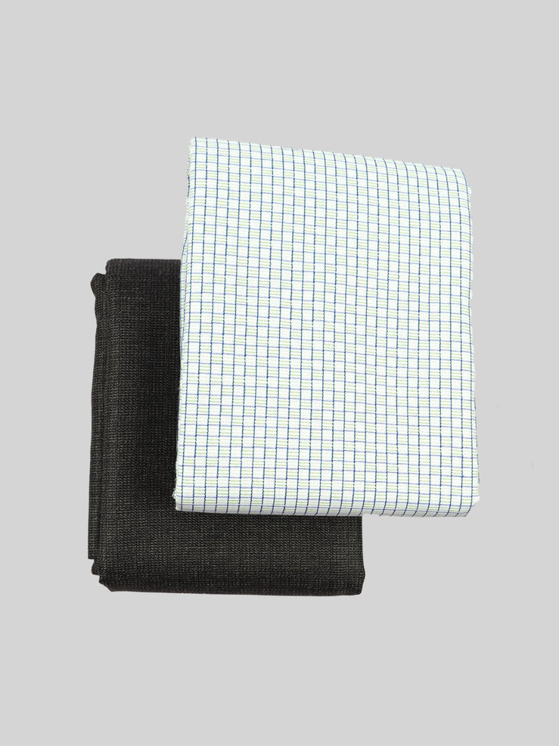 Cotton Checked Shirting & Suiting Gift Box Combo GL88