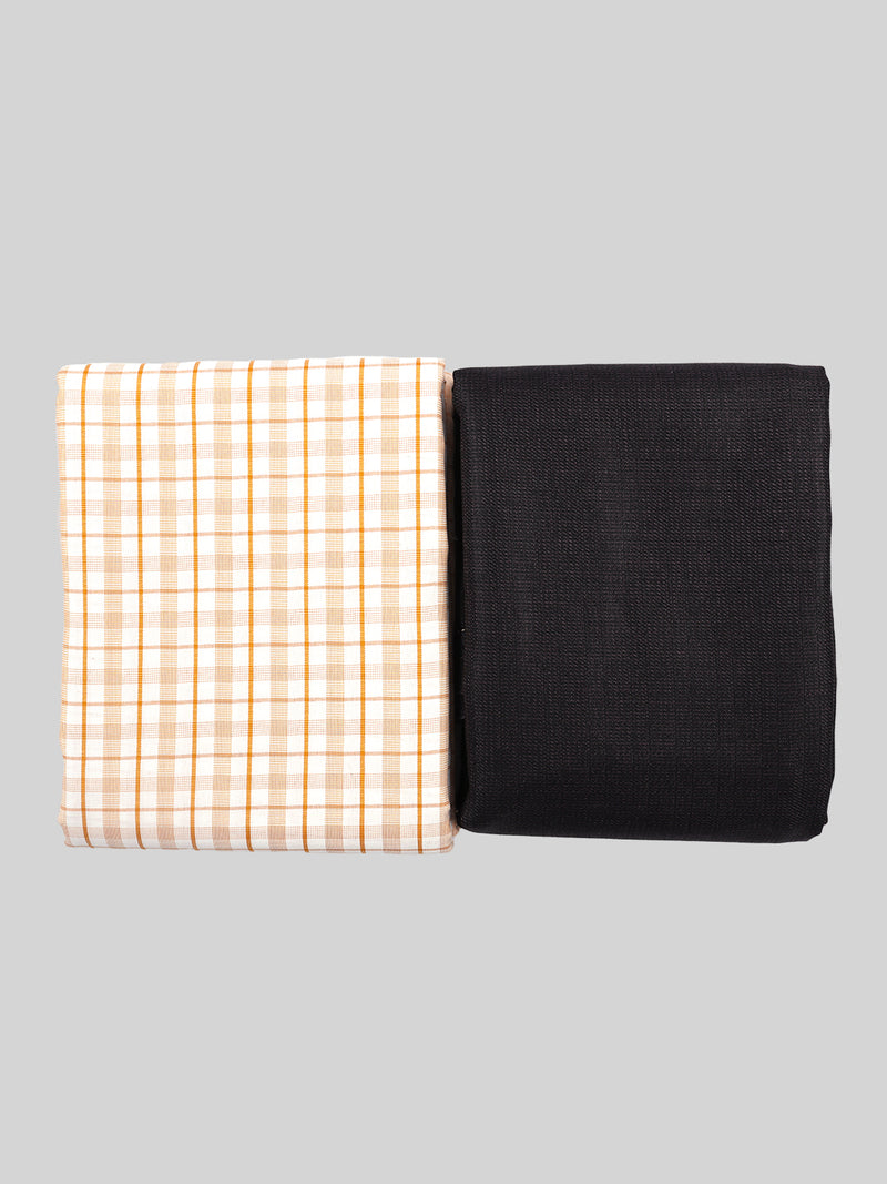 Cotton Checked Shirting & Suiting Gift Box Combo GL94
