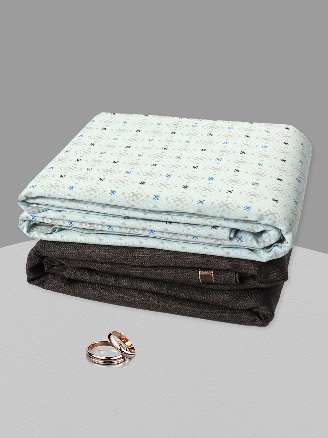 Men Cotton Blend Printed Shirting & Suiting Gift Box GL159