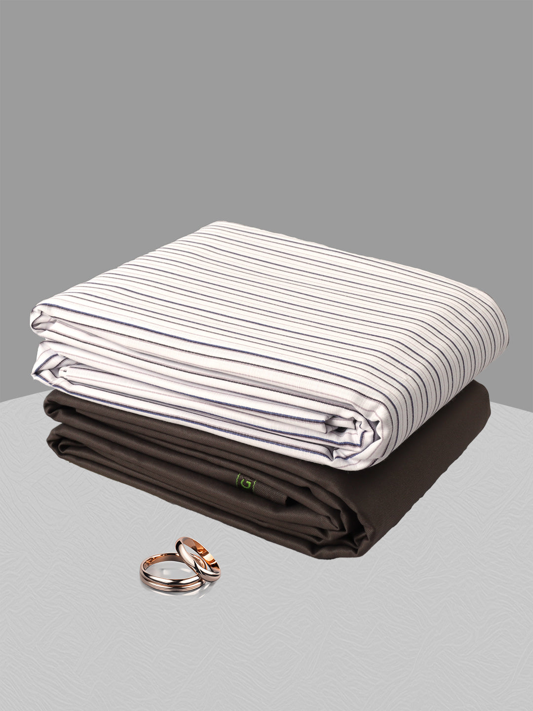 Men Cotton Blend Striped Shirting & Suiting Gift Box GL150