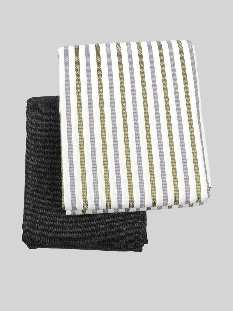Cotton Stripe Shirting & Suiting Gift Box Combo GL97