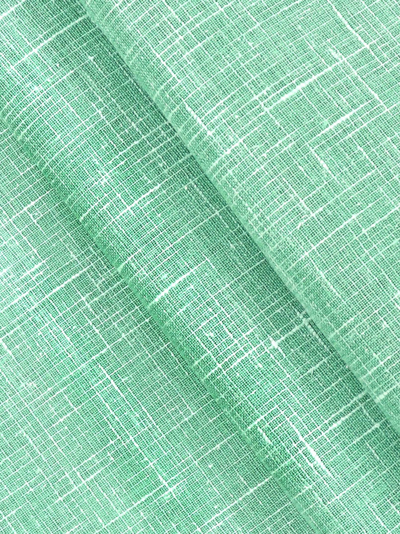 Cotton Green Checked Shirt Fabric High Style