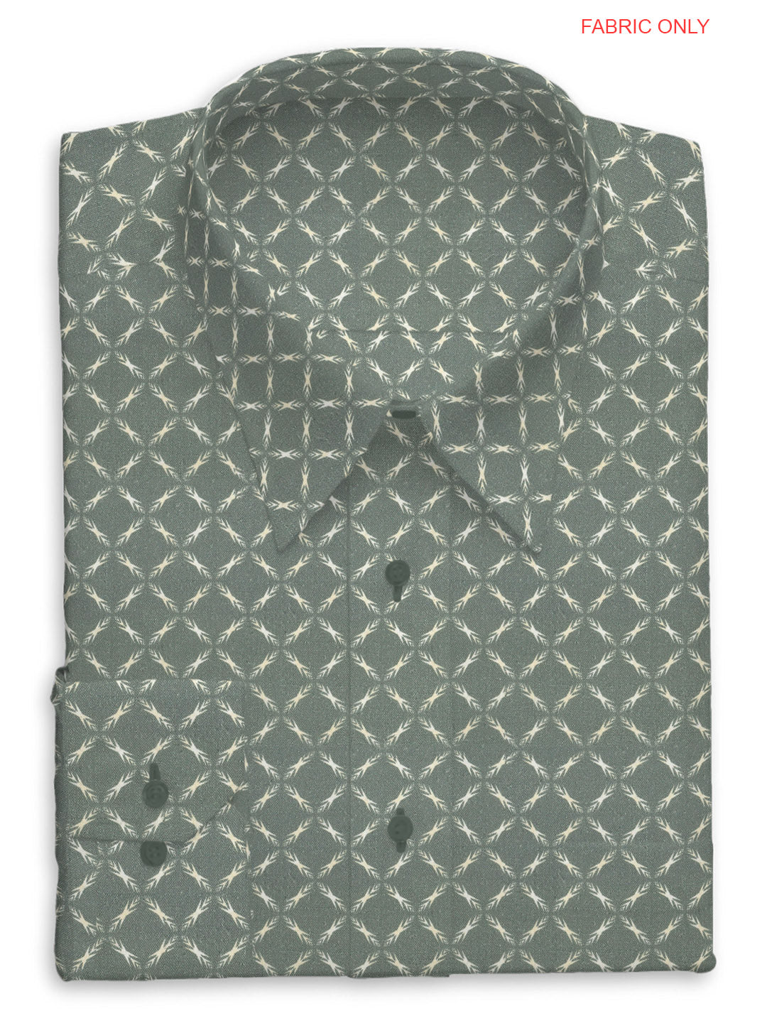 Cotton Printed Grey Colour Shirt Fabric - OSLO