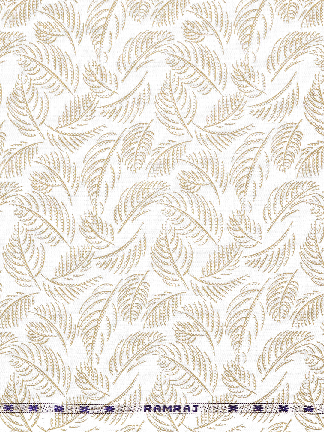 Men Cotton Blend Printed White Shirt Fabric Team India Print