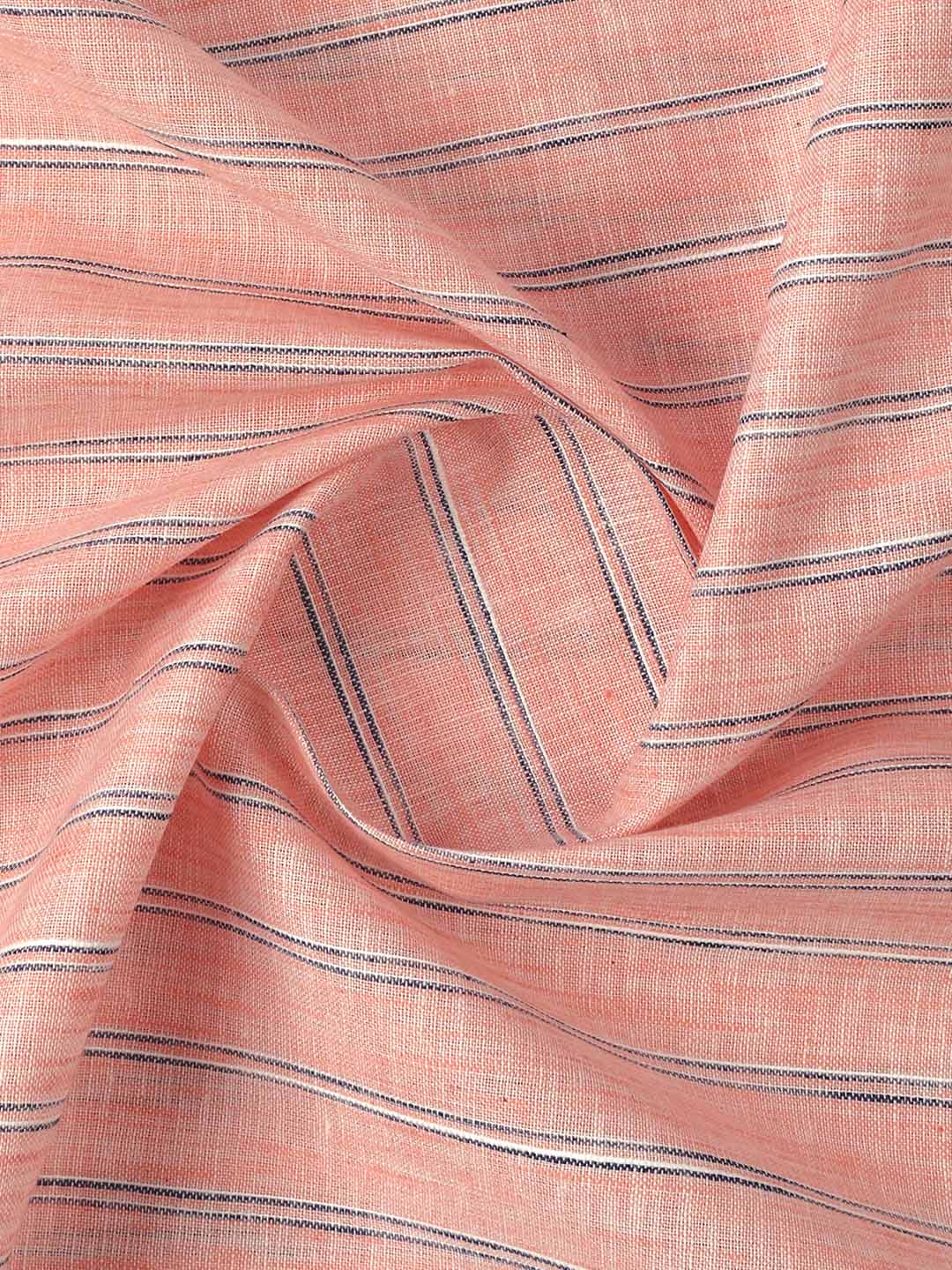 Mens Cotton Rich Striped Shirt Fabric Pink Galaxy Art