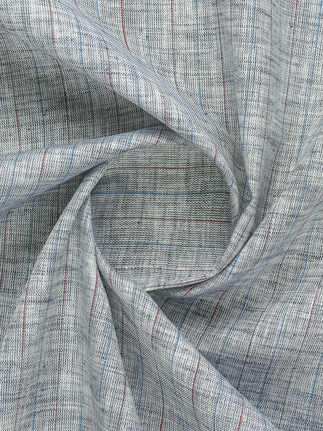 Men Cotton Rich Striped Shirt fabric Blue Galaxy Art