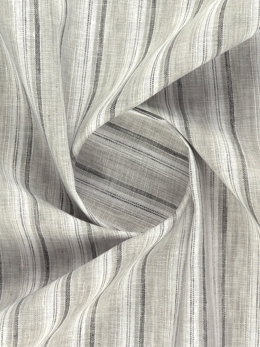 Men Cotton Rich Striped Shirt Fabric Grey High Style