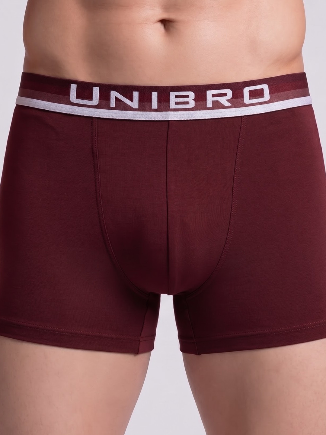 TENCEL™ Modal Micro Elastane Stretch Trunk Maroon