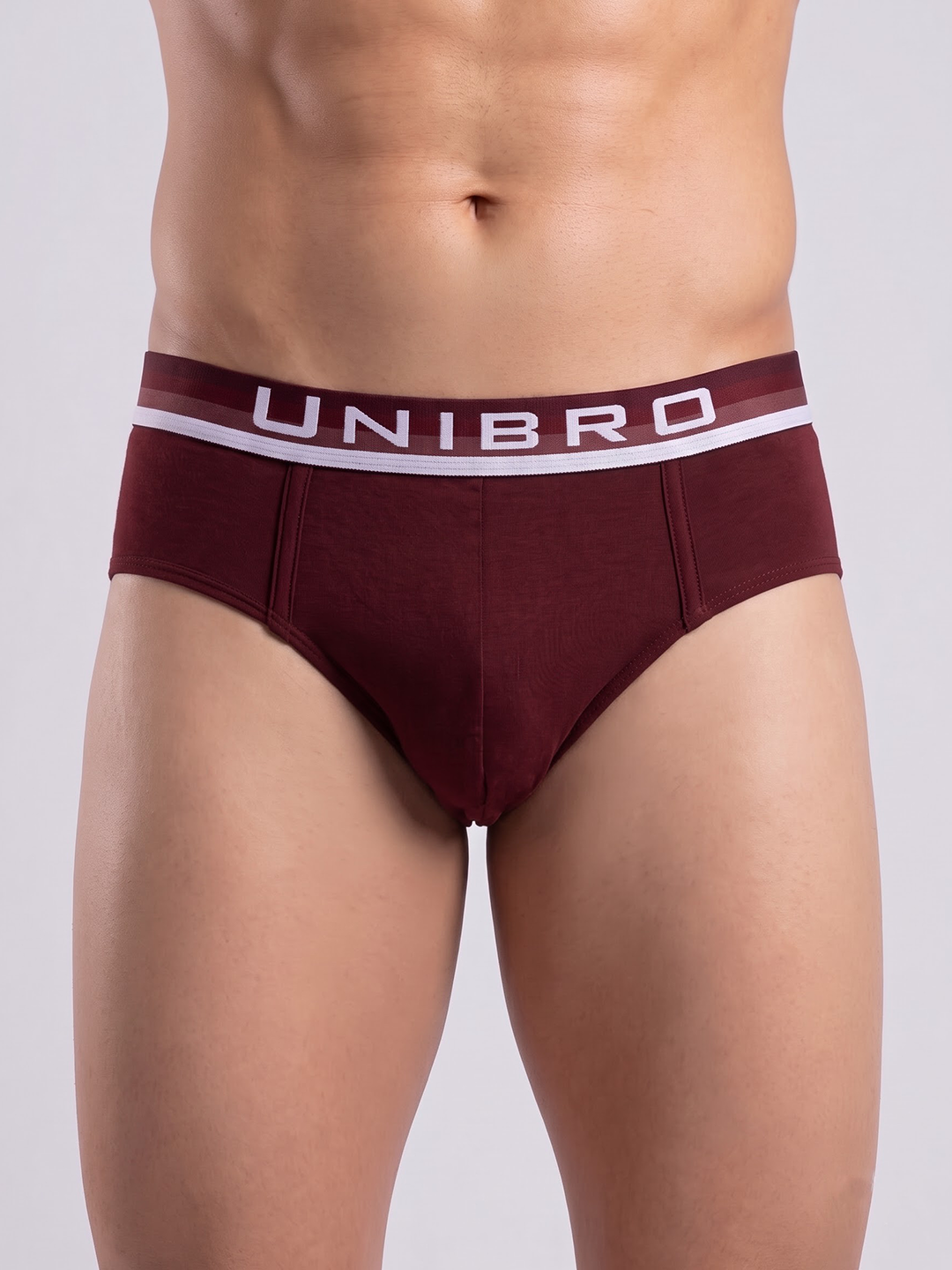 Tencel Micro Modal Elastane Stretch Brief Maroon