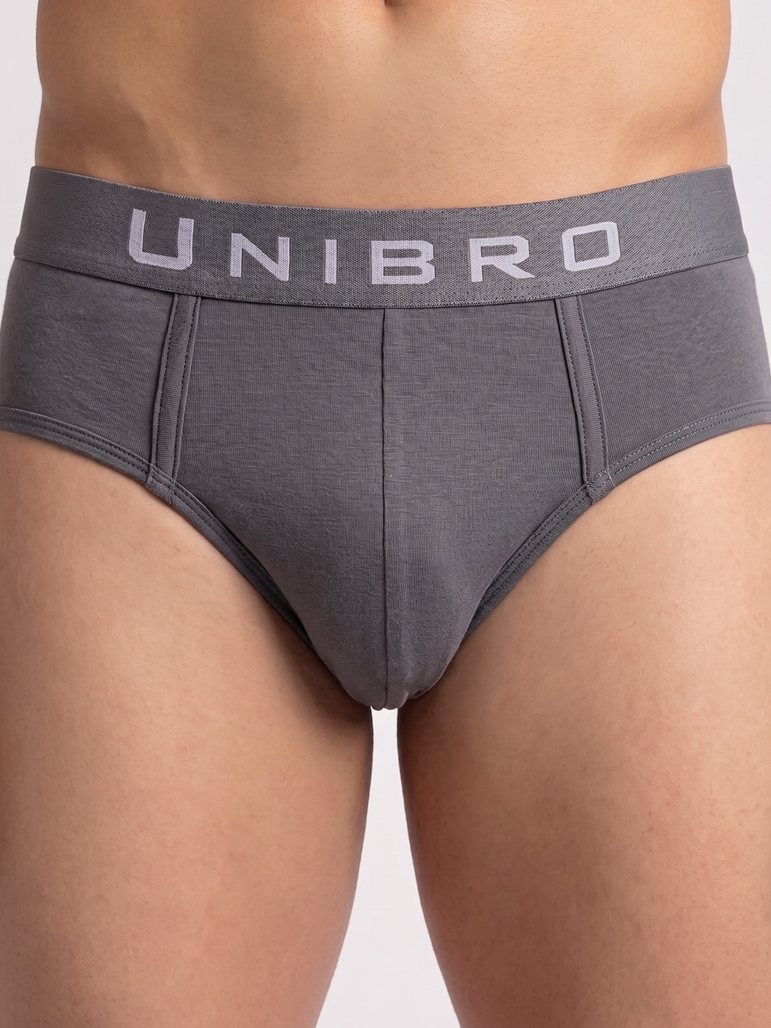 Tencel™ Micro Modal Elastane Stretch Brief Grey AB6