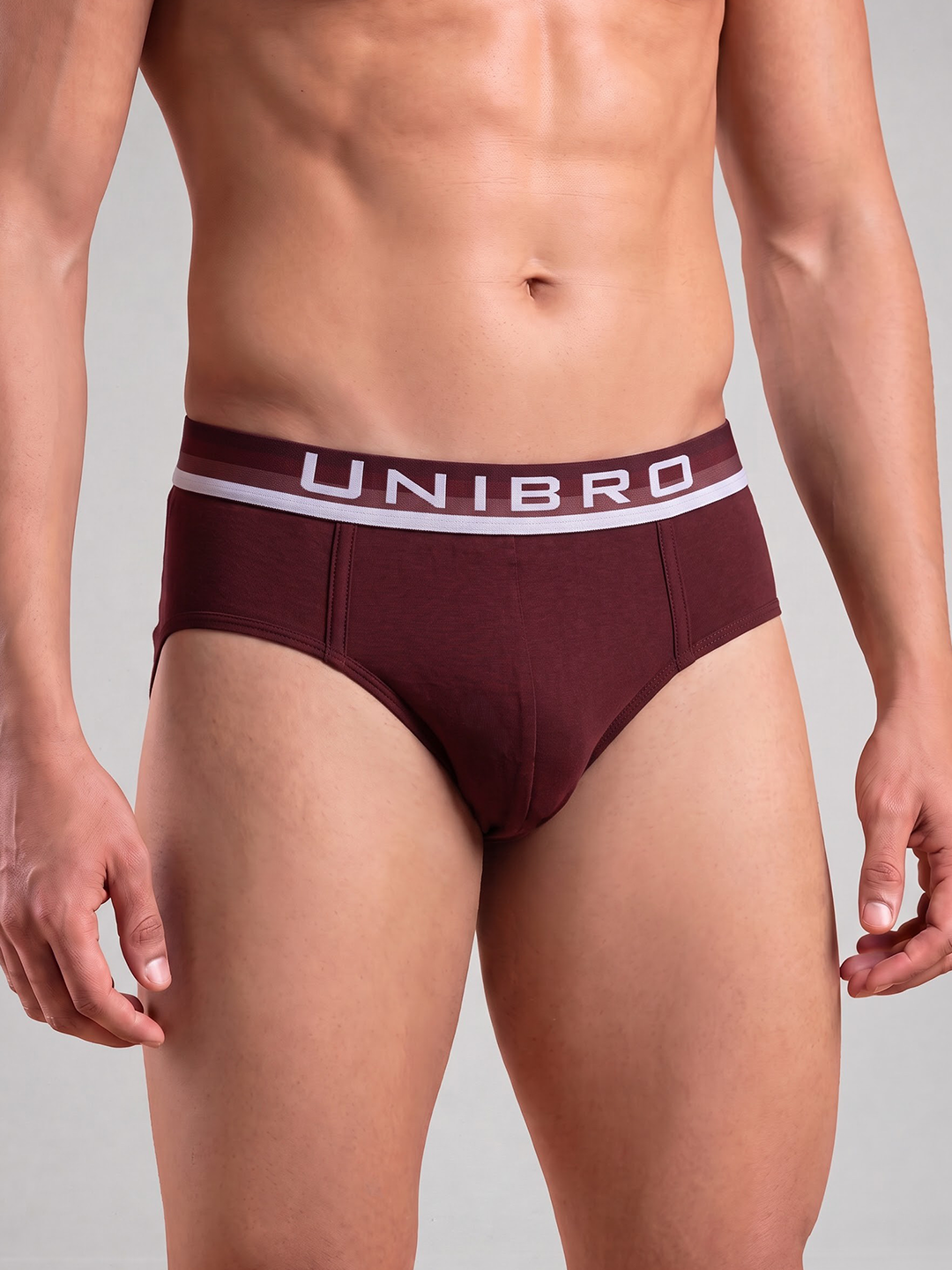Tencel Micro Modal Elastane Stretch Brief Maroon