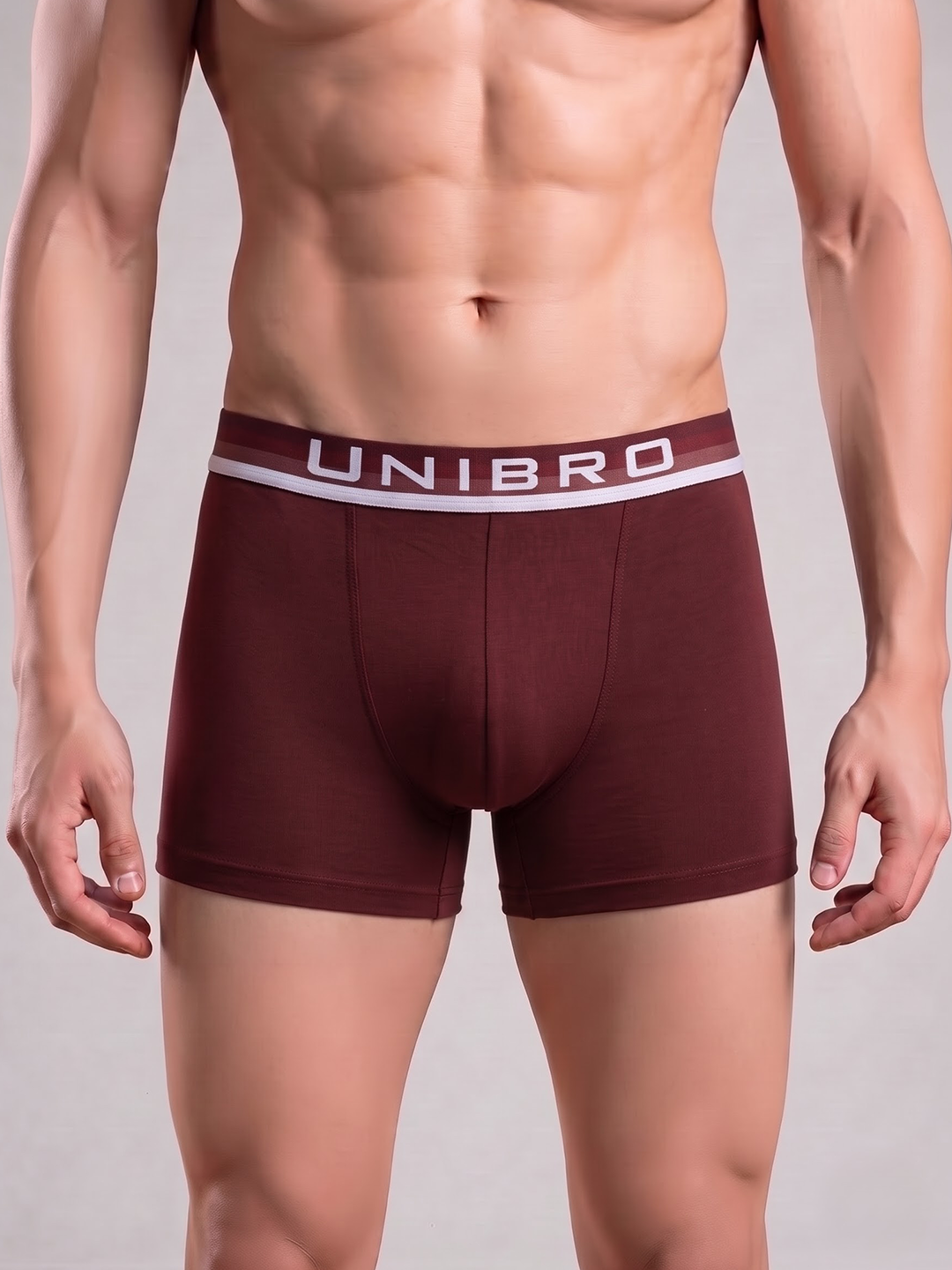 TENCEL™ Modal Micro Elastane Stretch Trunk Maroon