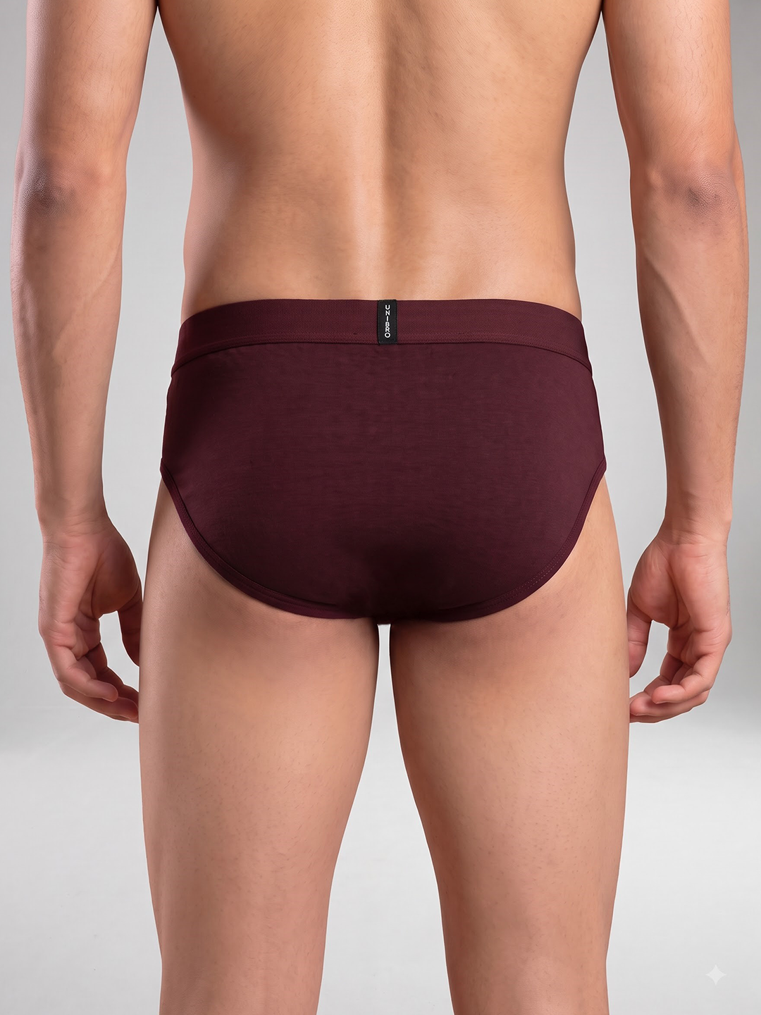 Tencel™ Micro Modal Elastane Stretch Brief Burgandy AB3