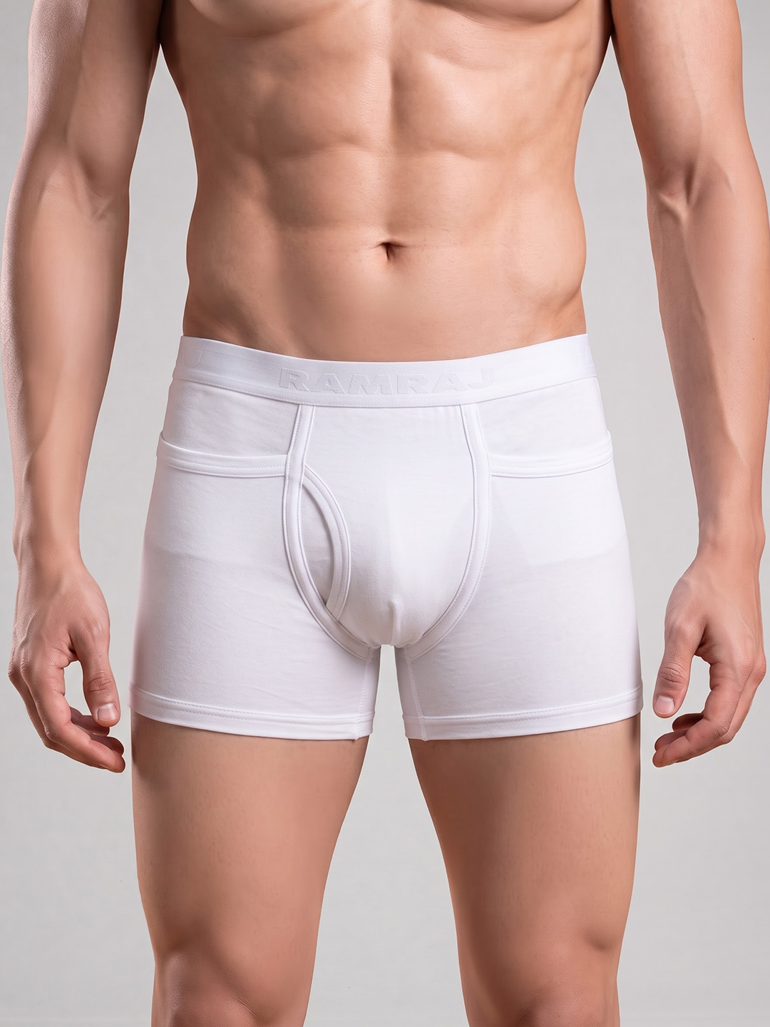 100% Combed Cotton White Pocket Trunk Target (Pack of 2)