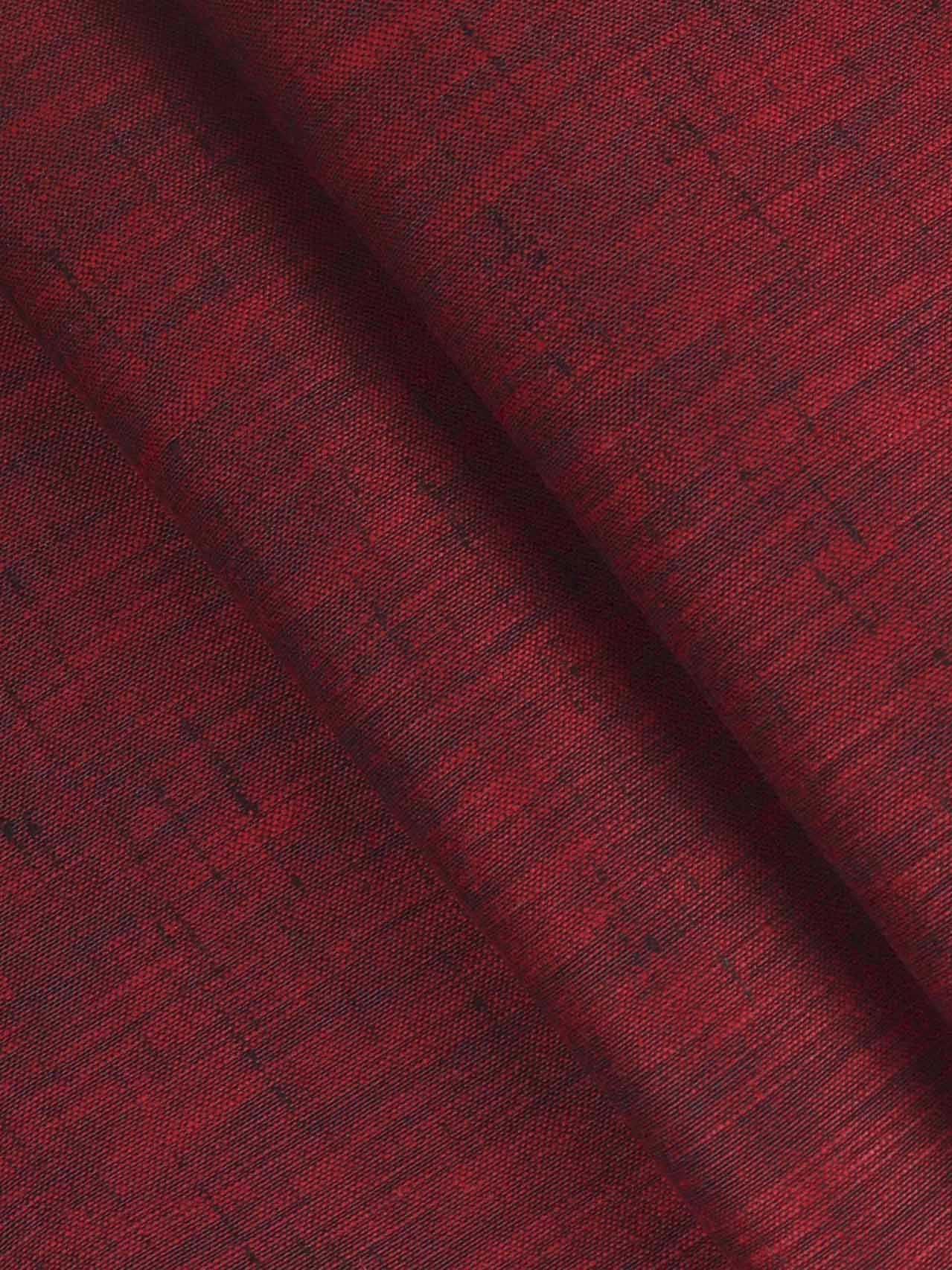 Cotton Blend Maroon Colour Plain Shirt Fabric Infinity-Close view