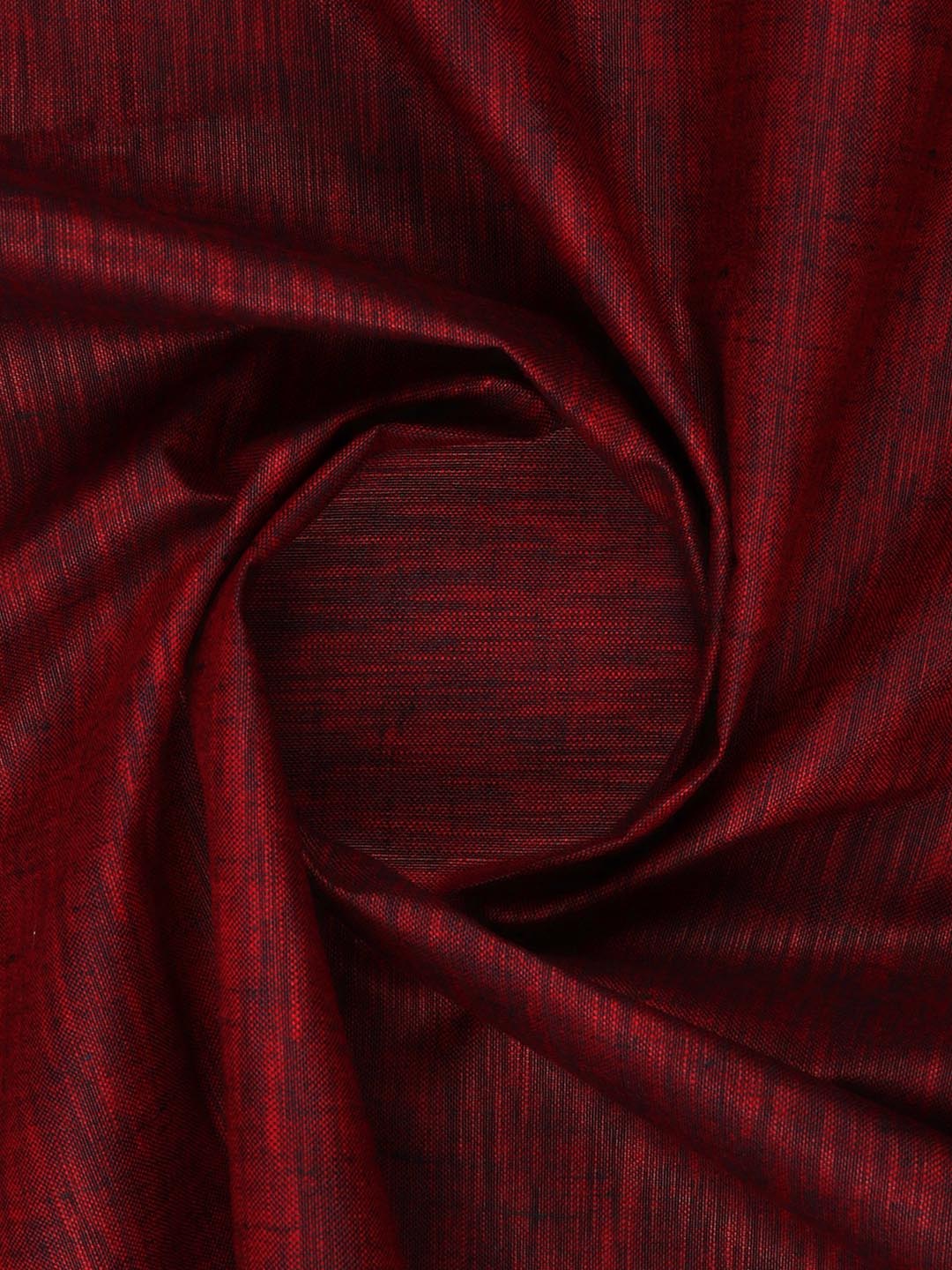 Cotton Blend Maroon Colour Plain Shirt Fabric Infinity