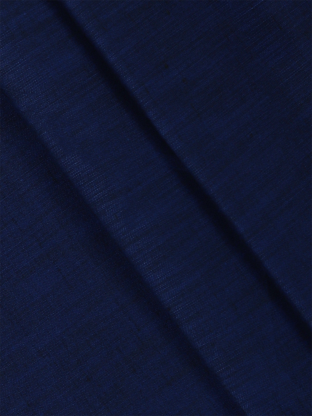 Cotton Blend Dark Blue Colour Plain Shirt Fabric Infinity