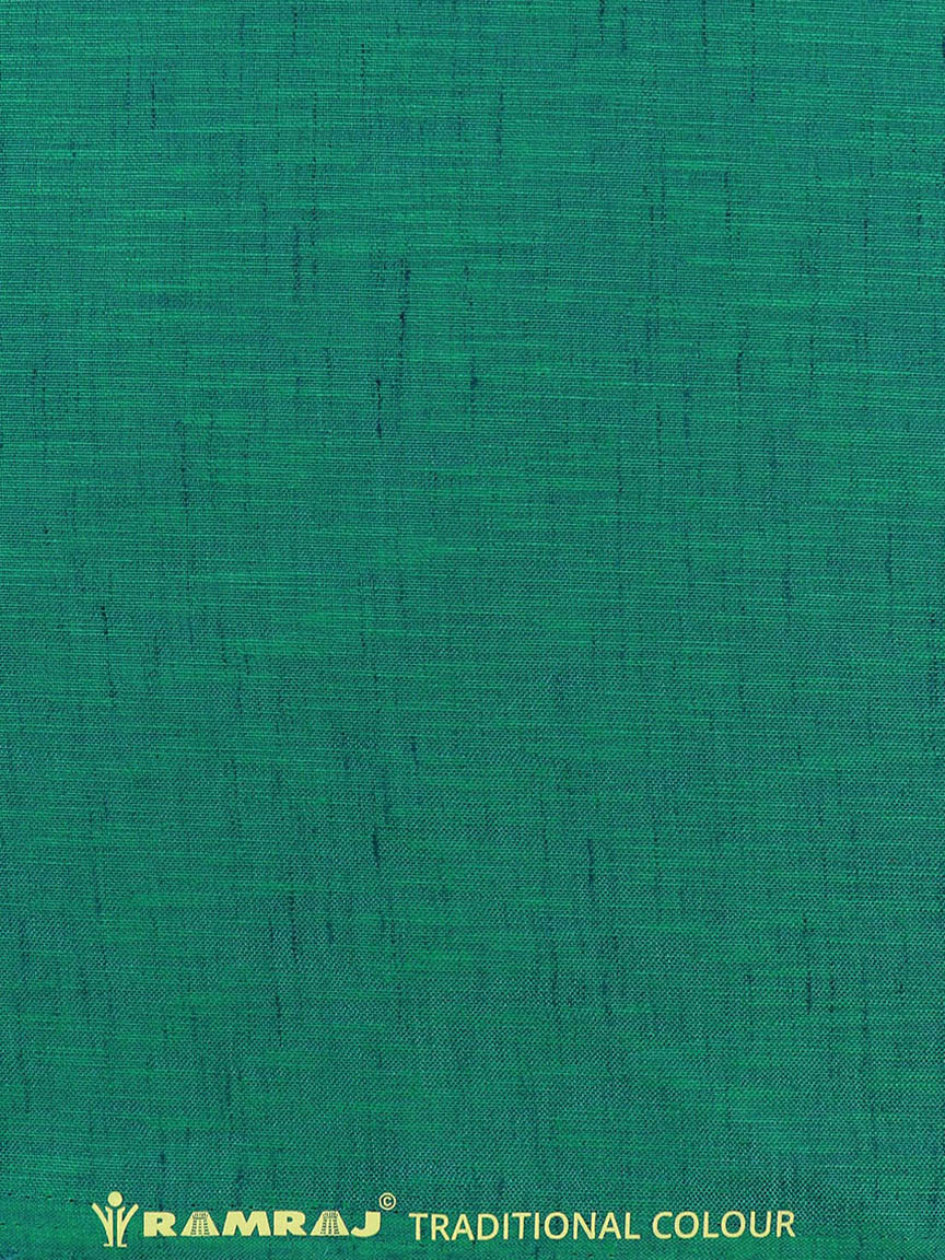 Cotton Blend Green Colour Plain Shirt Fabric Infinity-Zoomview