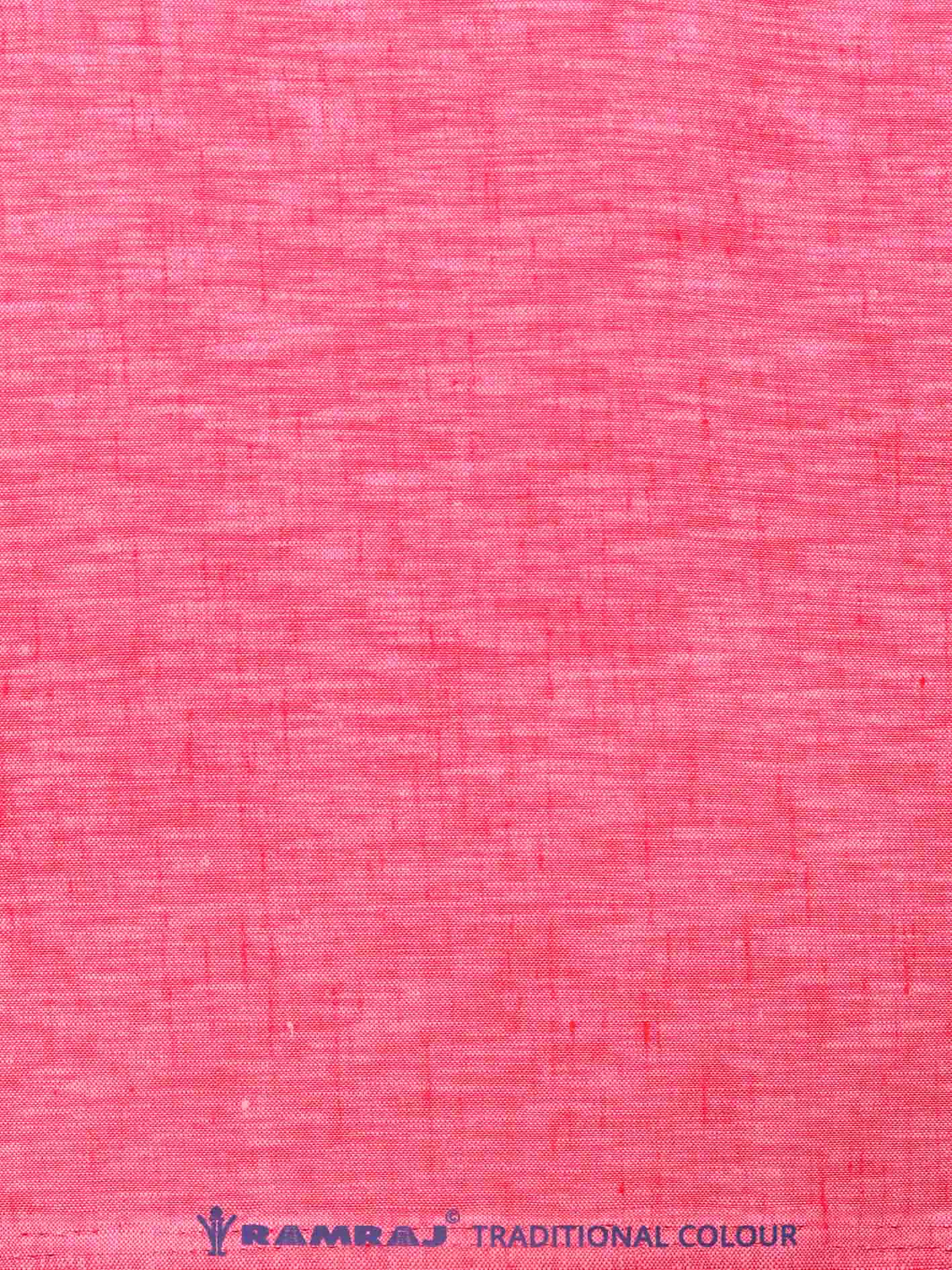 Cotton Blend Pink Colour Plain Shirt Fabric Infinity-Zoom view