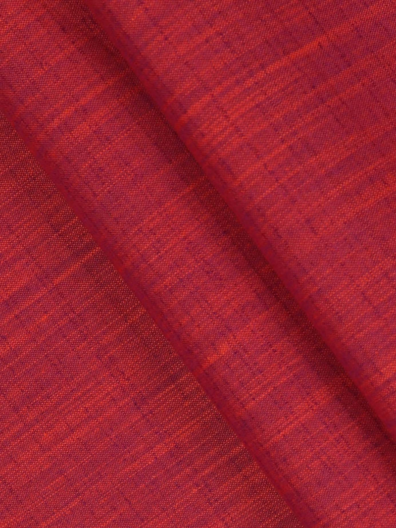 Cotton Mixed Plain Shirt Fabric Orange & Purple Vaibhav