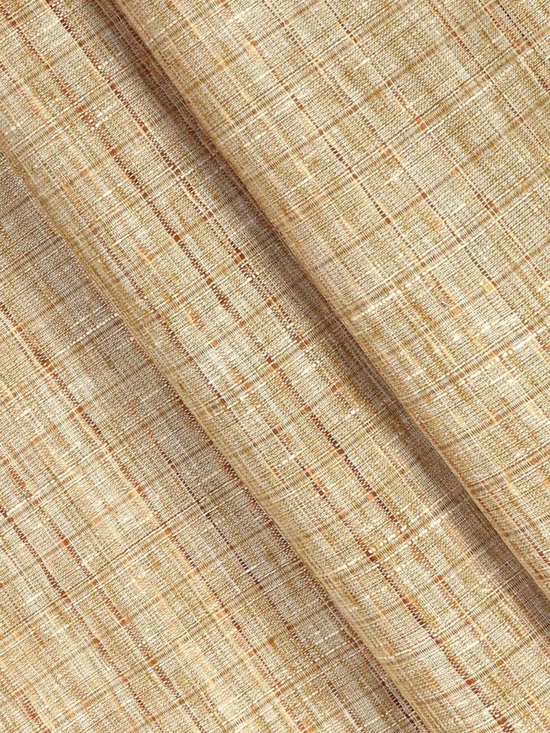 Cotton Colour Sandal & Brown Checked Shirt Fabric High Style