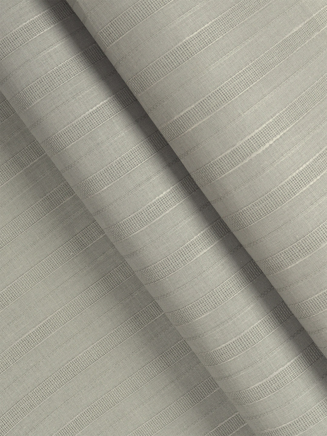 Cotton Stripe Grey Shirt Fabric -High Tech
