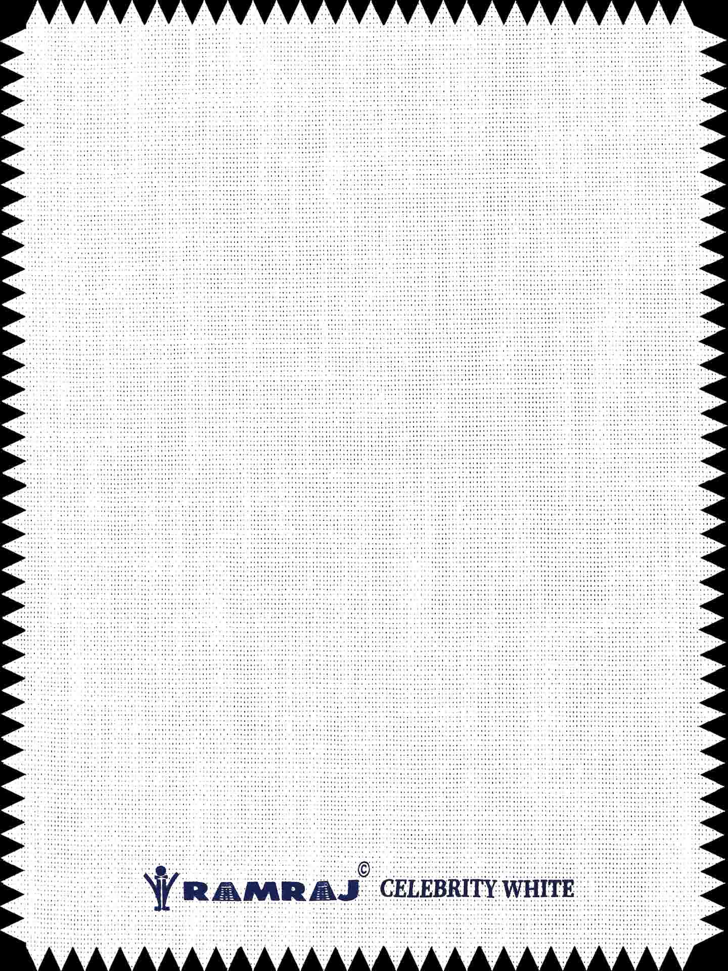 Cotton White Unstitched Shirt Fabric Celebrity White - CISS3080