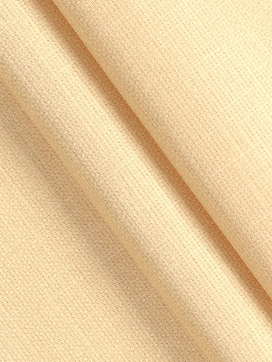 Cotton Yellow Self Design Shirt Fabric- Infinity