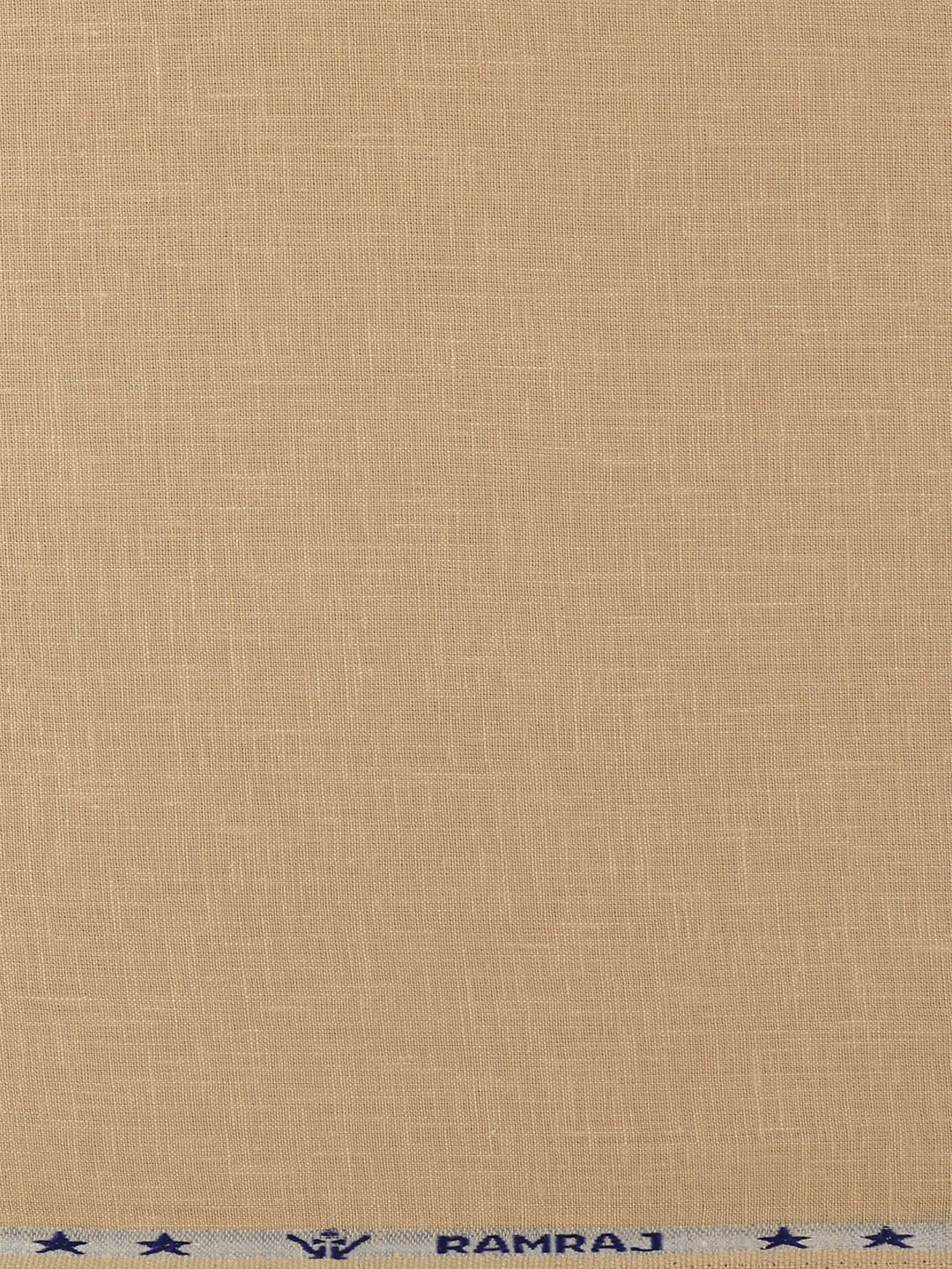 Men Linen Lyocell Light Brown Plain Shirt Fabric Greater