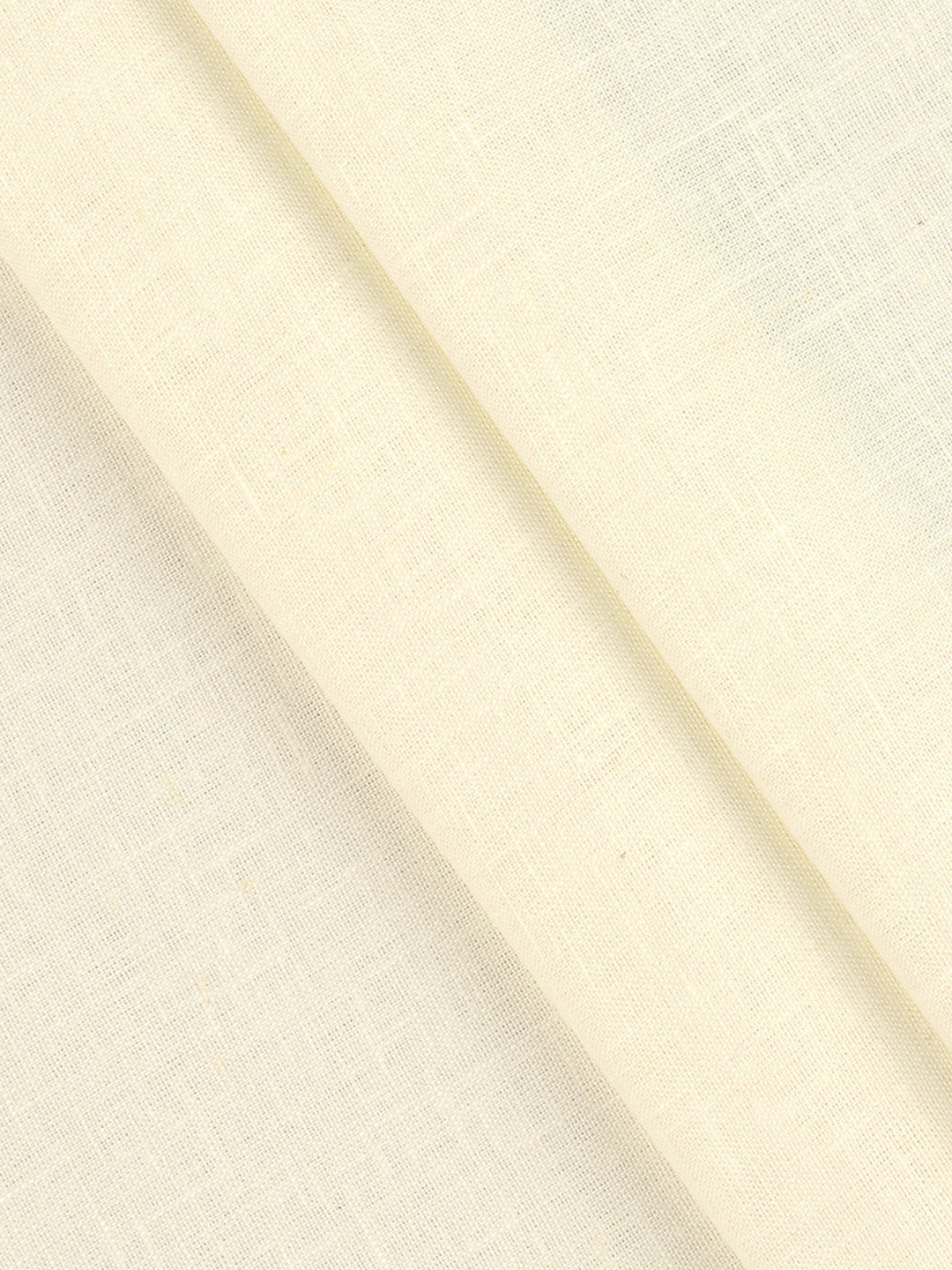 Men Linen Lyocell OffWhite Plain Shirt Fabric Greater